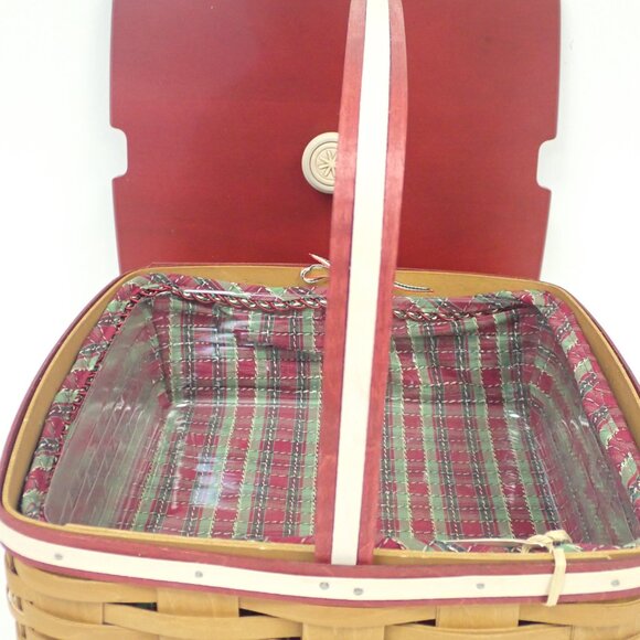 2009 Christmas Collection Longaberger Snowflake Cookie basket - Picture 5 of 9